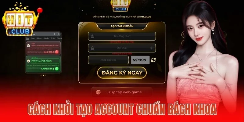 Cách khởi tạo account chuẩn bách khoa