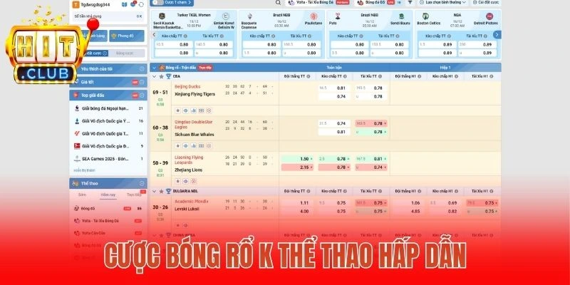 Cược bóng rổ K thể thao hấp dẫn