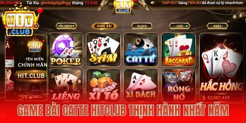 Game bài Catte Hitclub thịnh hành nhất năm